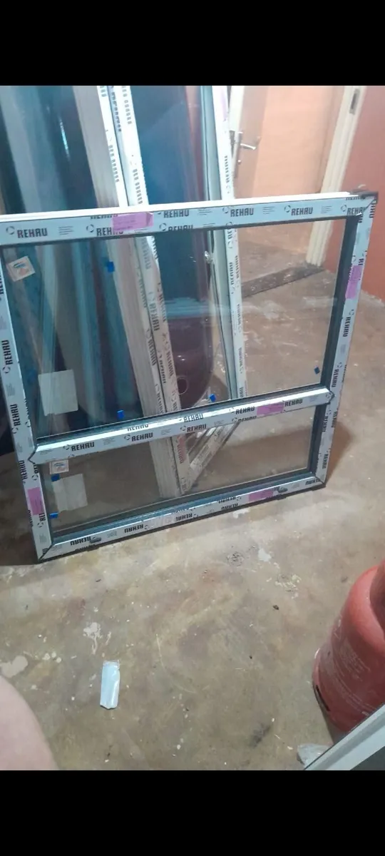 Windows,  cream on white x, plus 3 other odd ones. - Image 2