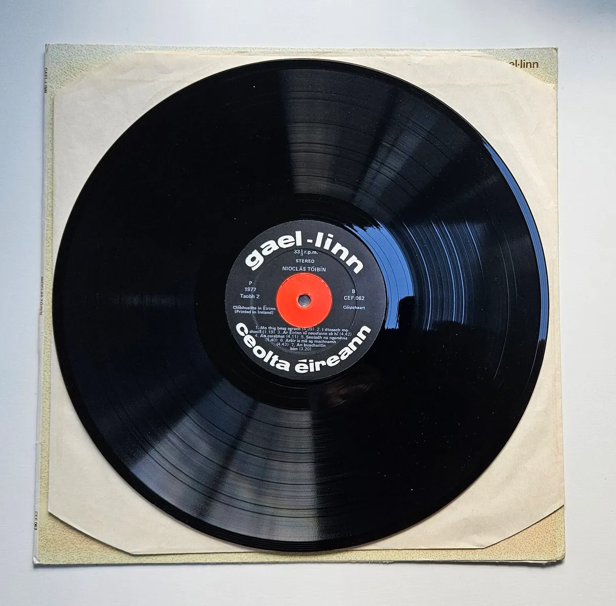 Nioclas Toibin Vinyl Album - Sean Nos Music - Image 3