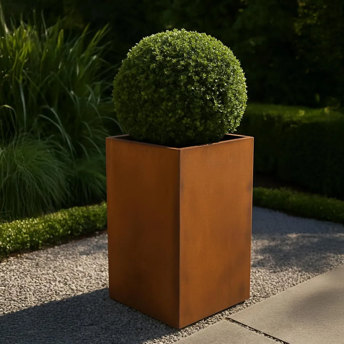 Corten Viva Design Steel Planter 45 x 80 cm - Image 1