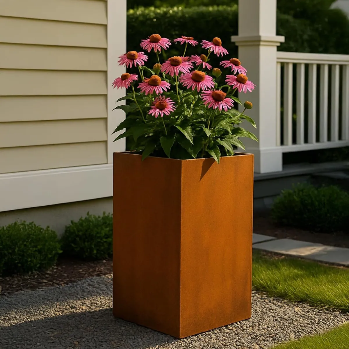Corten Viva Design Steel Planter 45 x 80 cm - Image 4