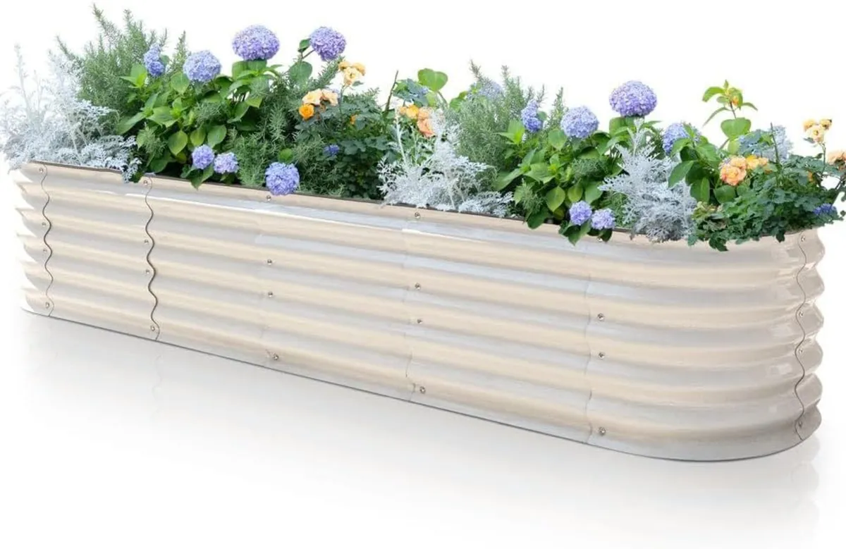 Raised Garden Beds Galvanized Steel Planter Box - Image 1