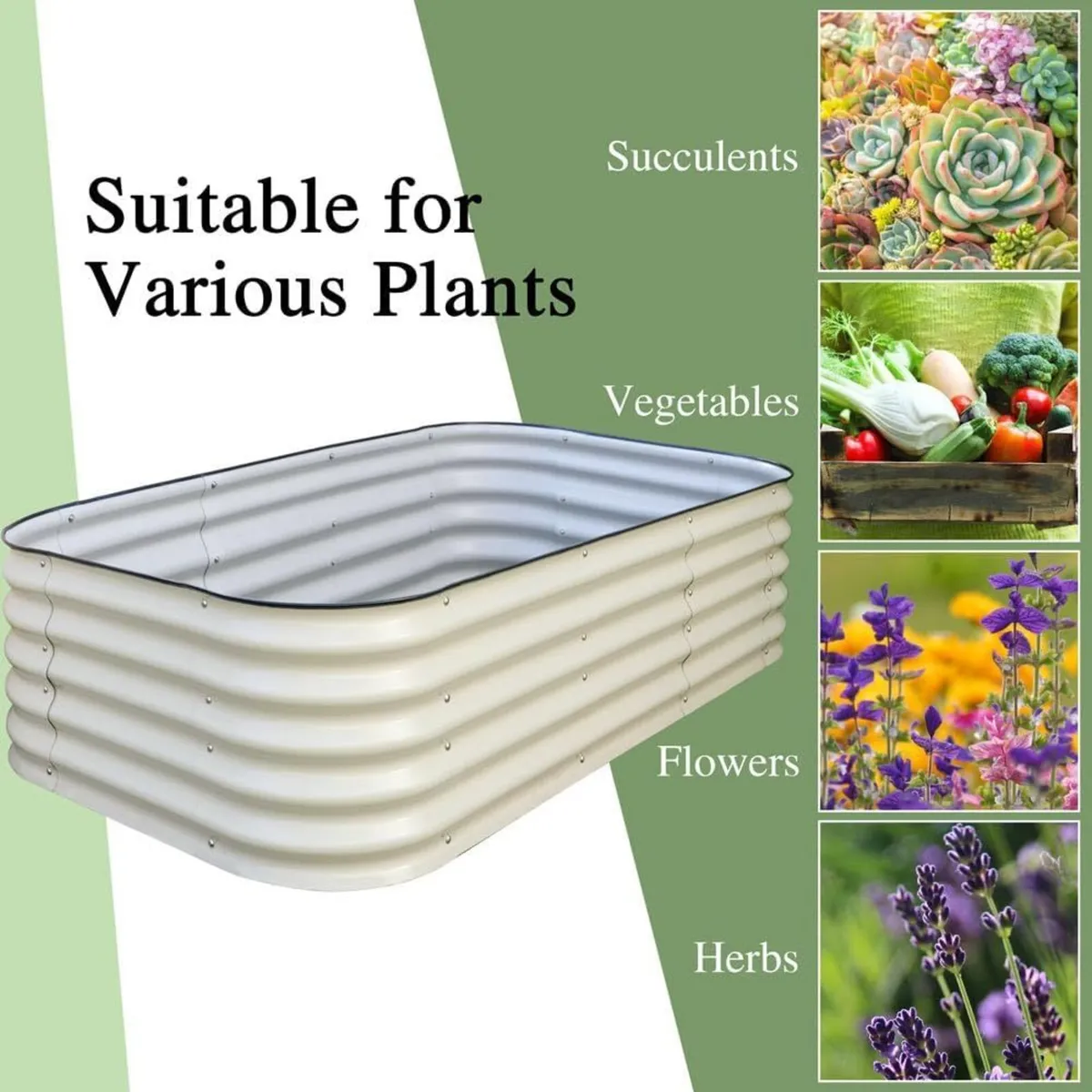 Raised Garden Beds Galvanized Steel Planter Box - Image 4