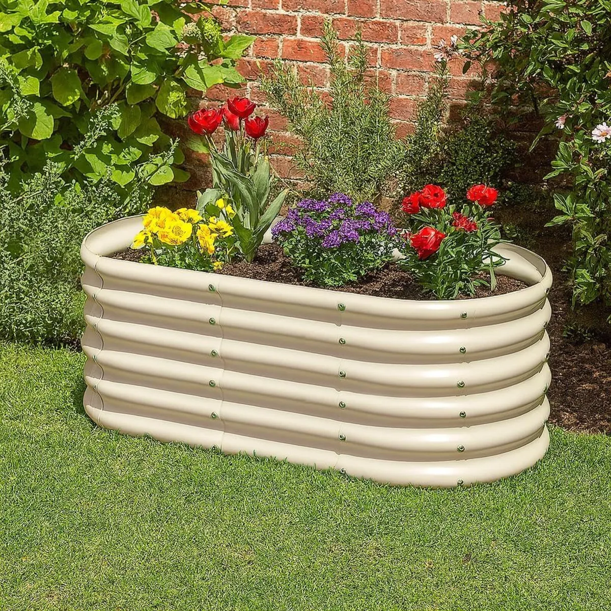 Raised Garden Bed - Ivory 120 x 60 45cm 2x - Image 2