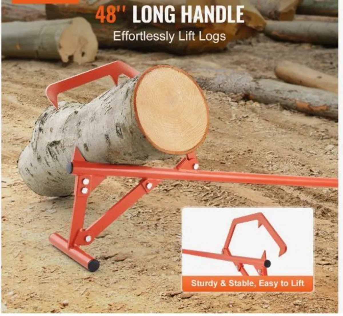 Timberjack, 46.5 in, Heavy Duty Steel Log Roller - Image 4