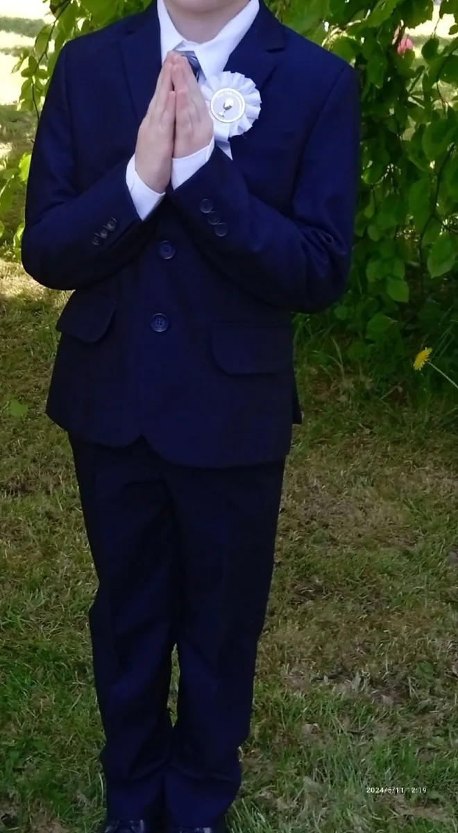 Boys Navy Suit - Image 1