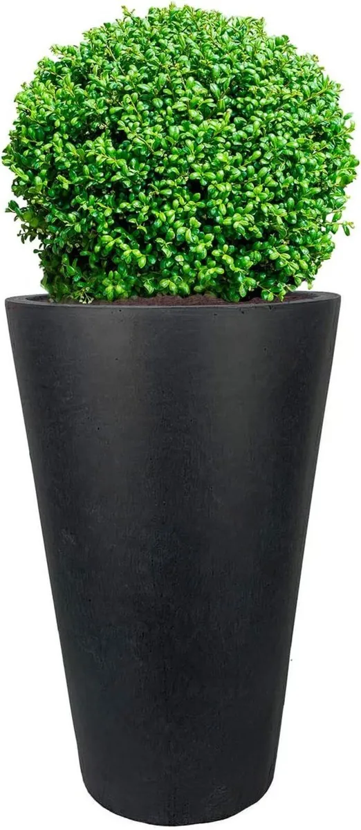 57cm Large Tall Plant Pot Dark Grey Reinforced - Image 4