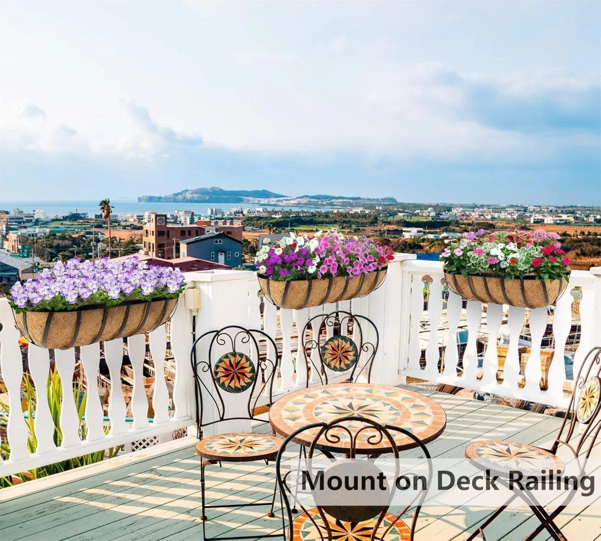 Set of 4 Wall Trough Planter 60.9cm/24in Outdoor - Image 2