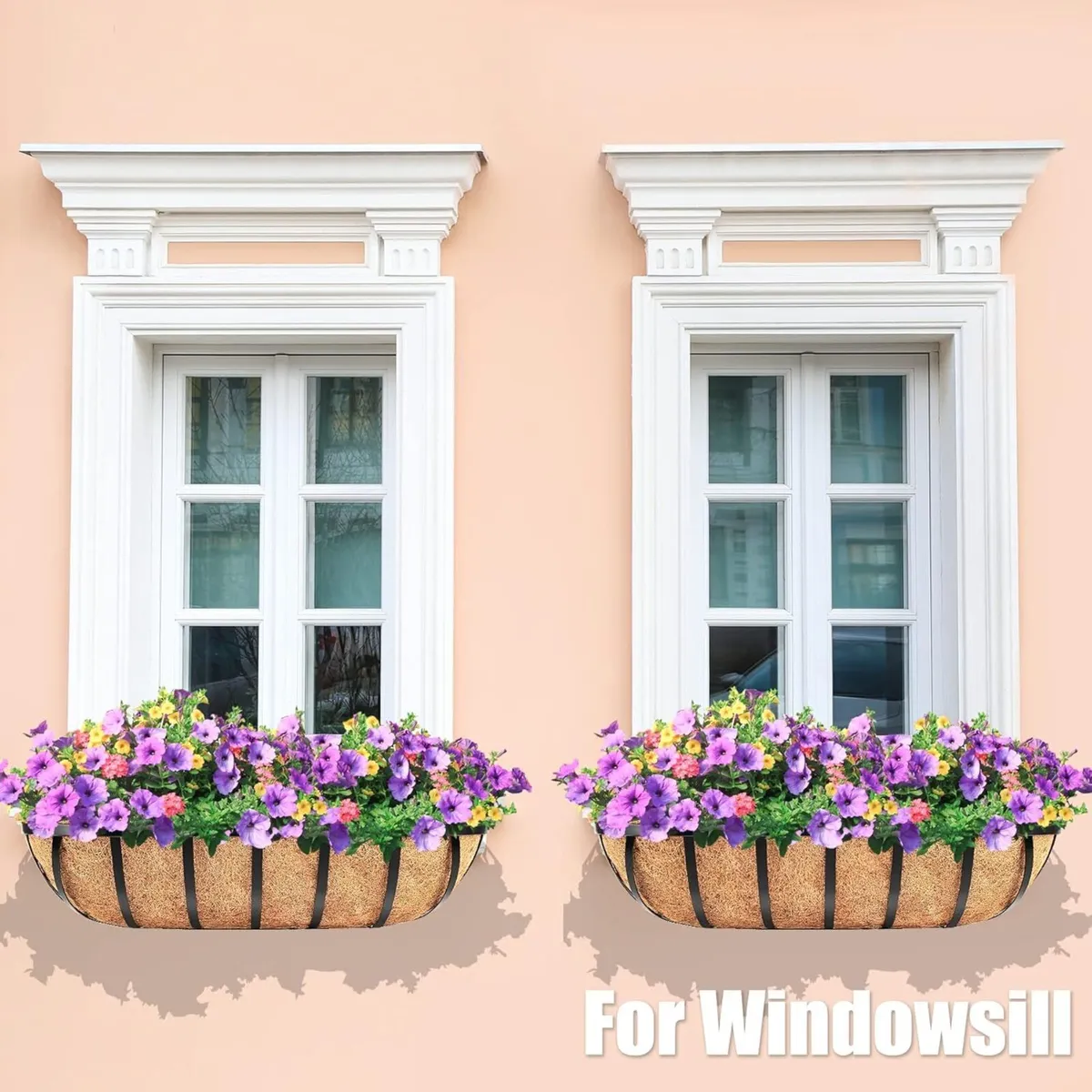 Set of 4 Wall Trough Planter 60.9cm/24in Outdoor - Image 4