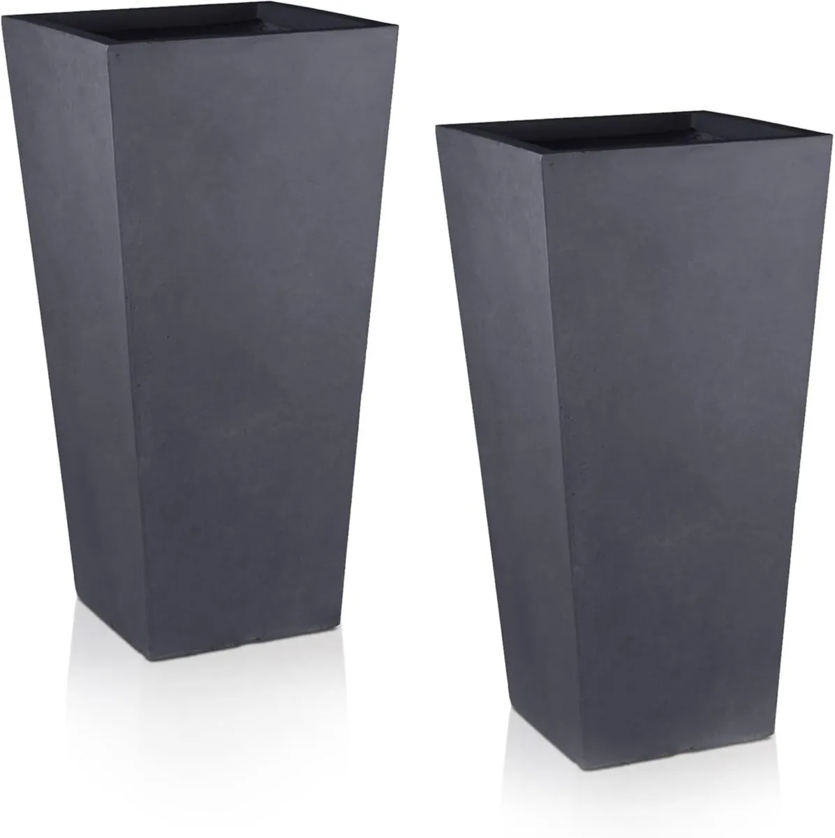 Set of 2 Small 50.5cm Tall Planter for Garden - Image 1
