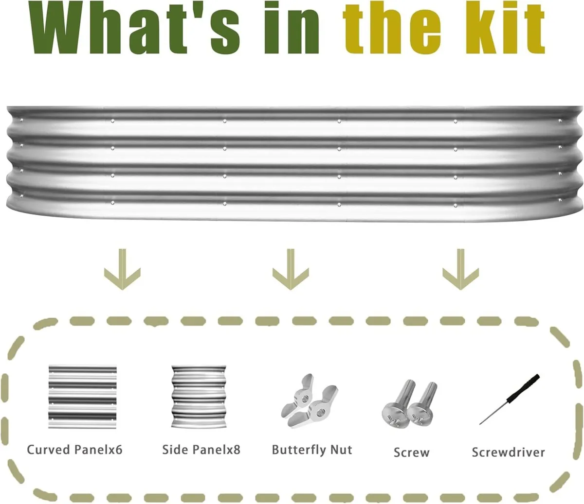 Galvanized Raised Garden Bed Kit Boxes Outdoor - Image 4