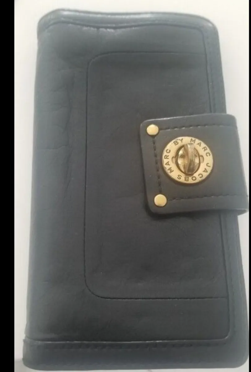 Black Marc Jacobs soft leather ladies wallet/purse - Image 1