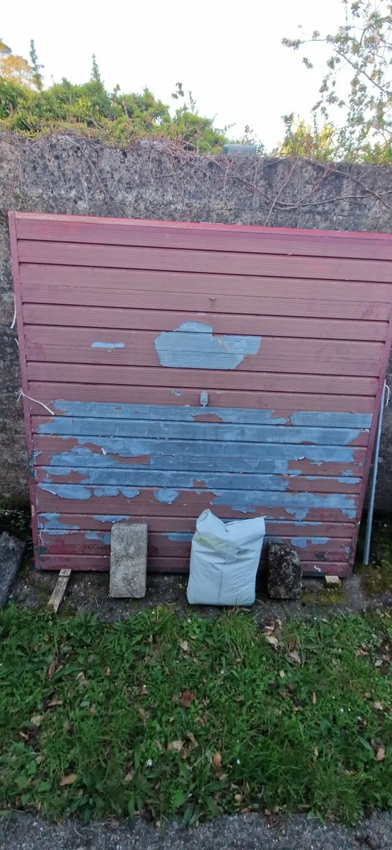 Steel garage door , Galvanised , Henderson type - Image 1