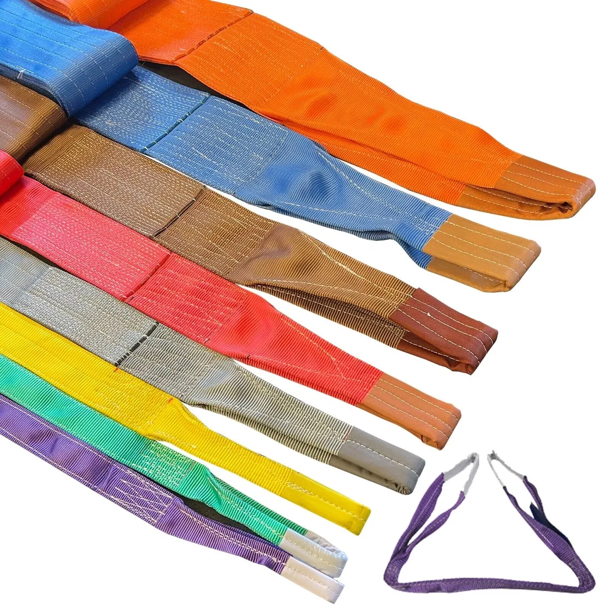 Polyester Webbing Lifting Slings 1T-15T SWL 1m-12m - Image 1