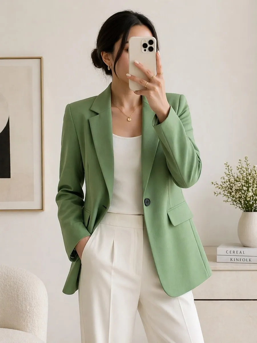 NEW Ladies Green Blazer XS (suit size 6 / 8 / 10) - Image 1