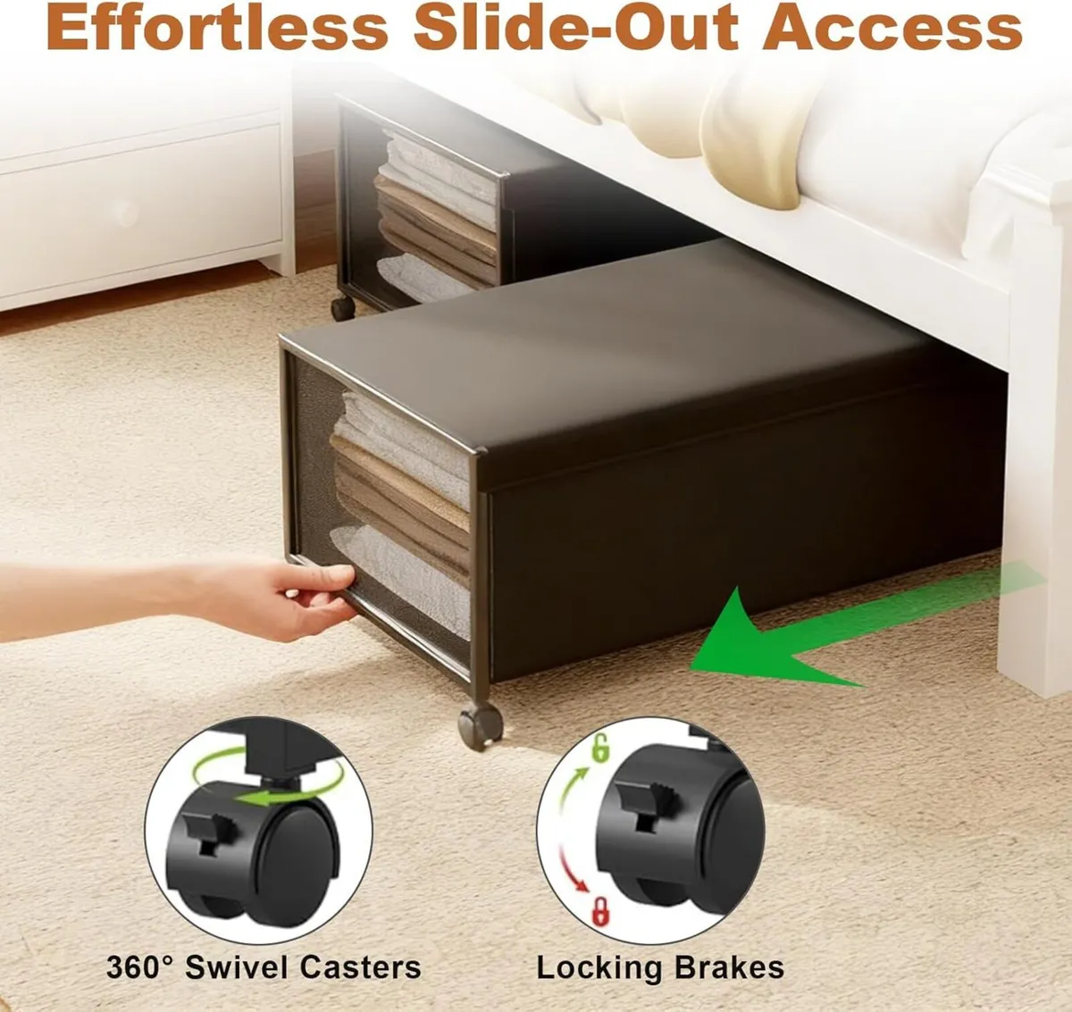 2 Pack Under the Bed Storage Containers 12 inch - Image 4