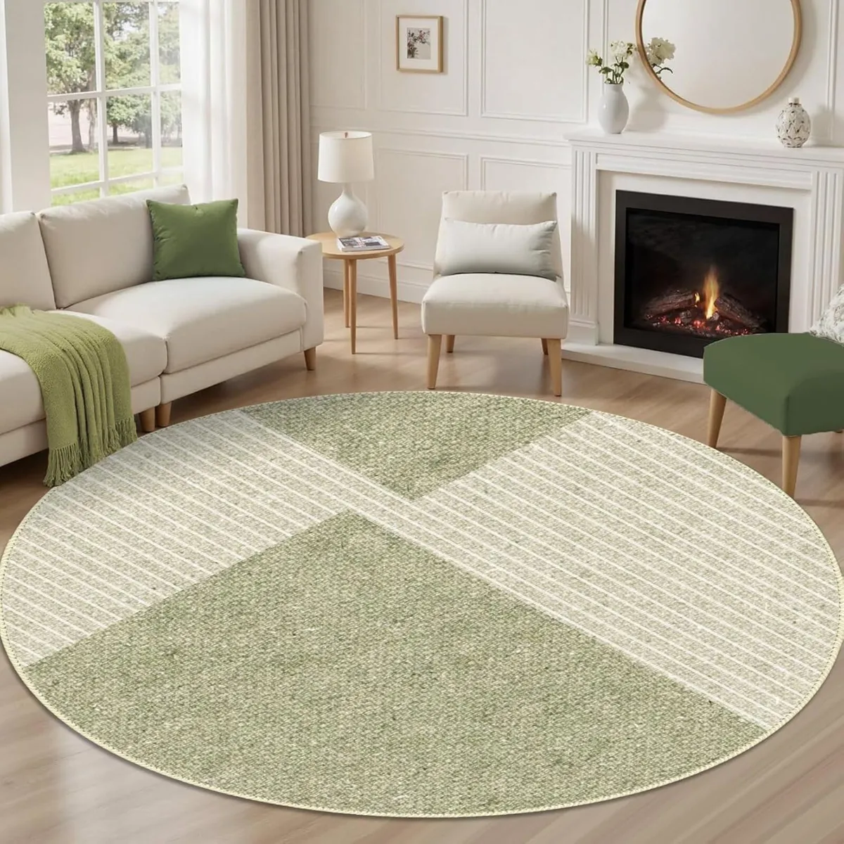 Extra Large Geometric Round Rugs for Living Room - Image 1