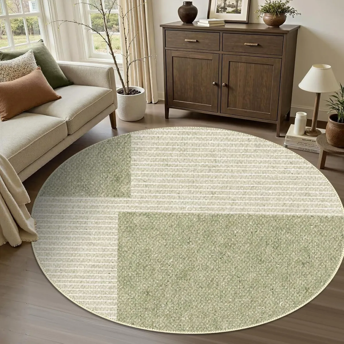 Extra Large Geometric Round Rugs for Living Room - Image 2