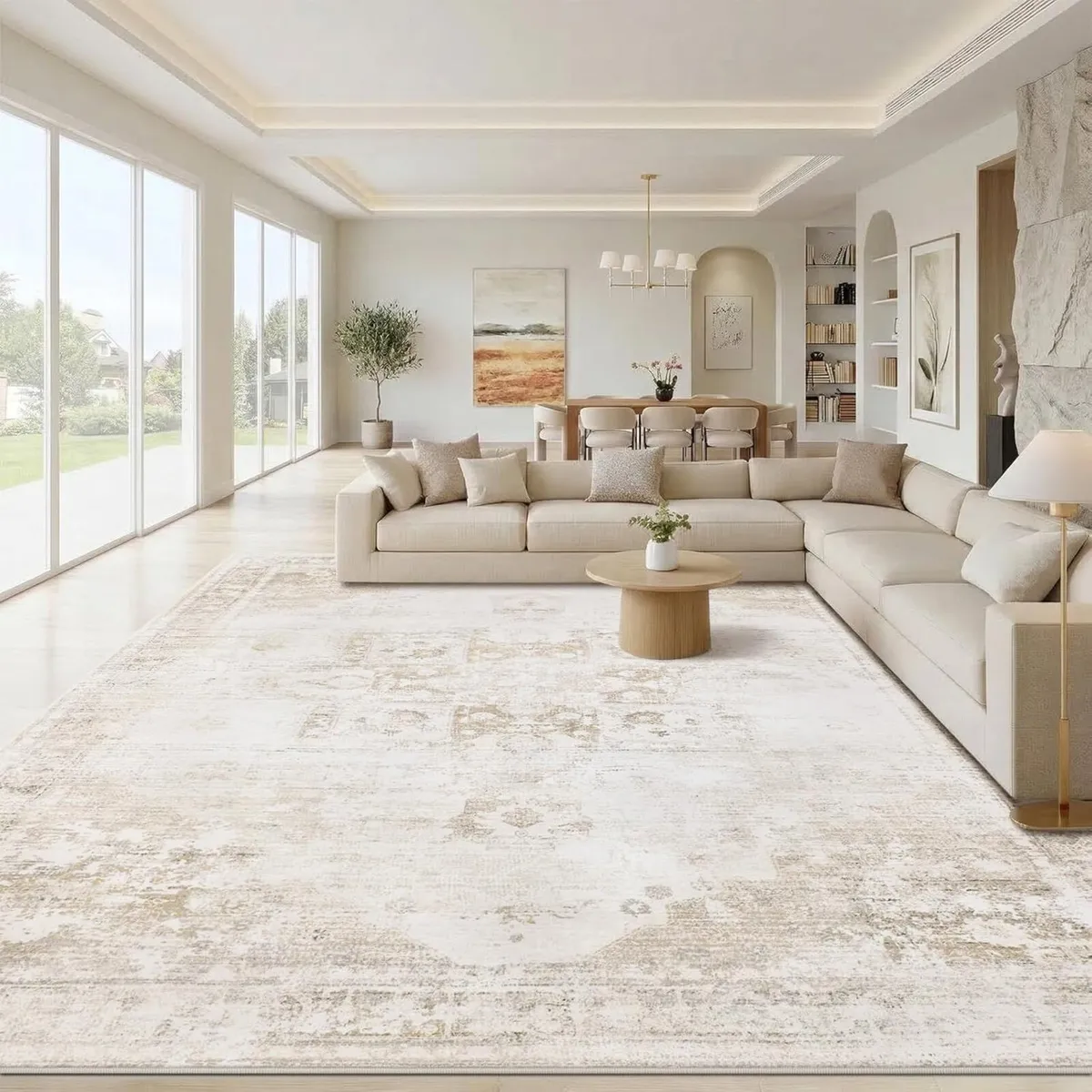 Rugs Living Room Large 200x300 - Machine Washable - Image 1