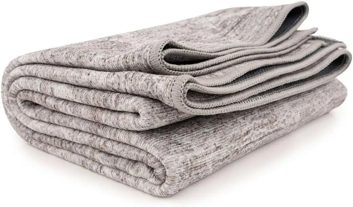 Machine Washable Grey Cotton Large Rugs Traditiona - Image 4