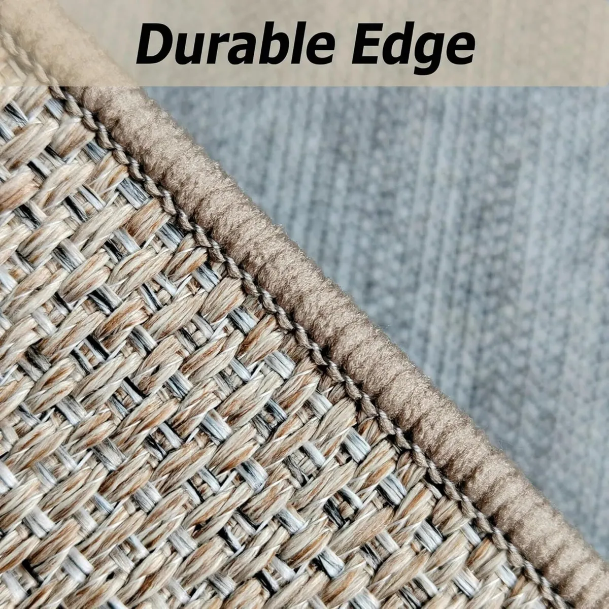 Jute Washable Rugs Living Room Large 160x230cm - Image 4