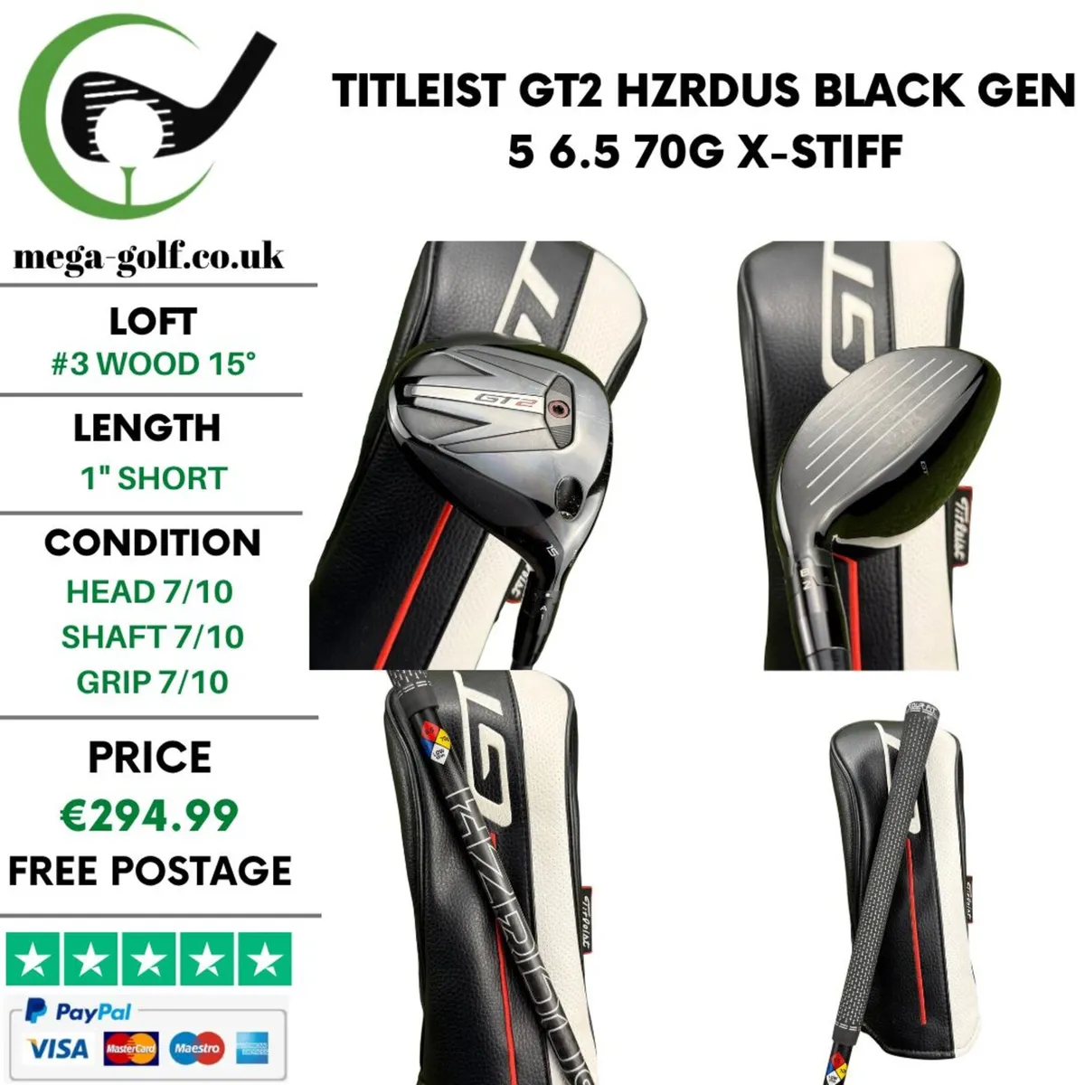 Titleist GT2 #3 Wood 15° / X-Stiff - Image 1