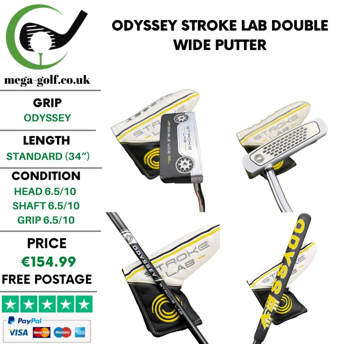 Odyssey Stroke Lab Double Wide Putter / 34'' - Image 1