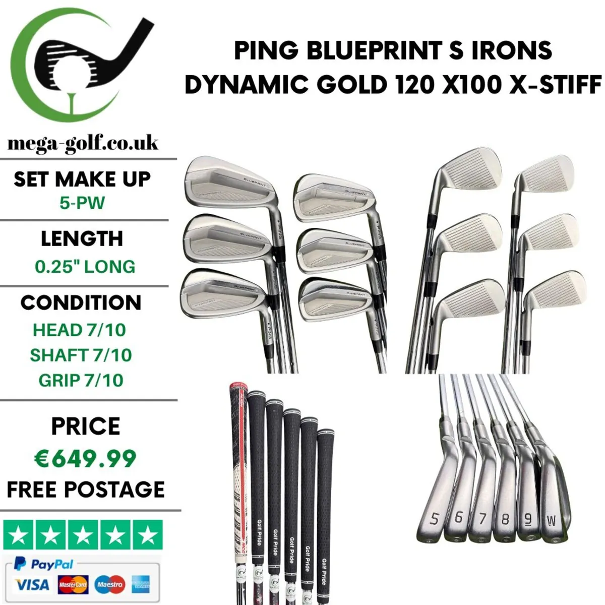 Ping Blueprint S Irons / 5-Pw / X-Stiff - Image 1