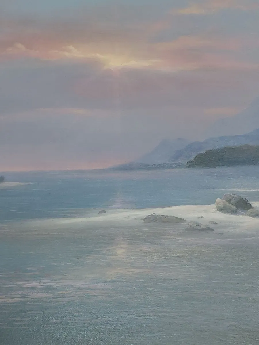 Large Oil Coastal Scene By Brian Scampton 2002 - Image 4