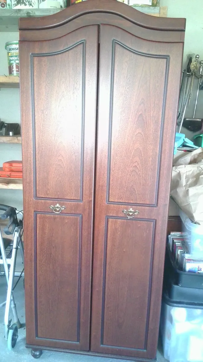 Mahogany wardrobe - Image 1