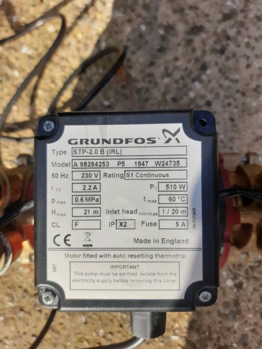 Grundfos shower pump - Image 2