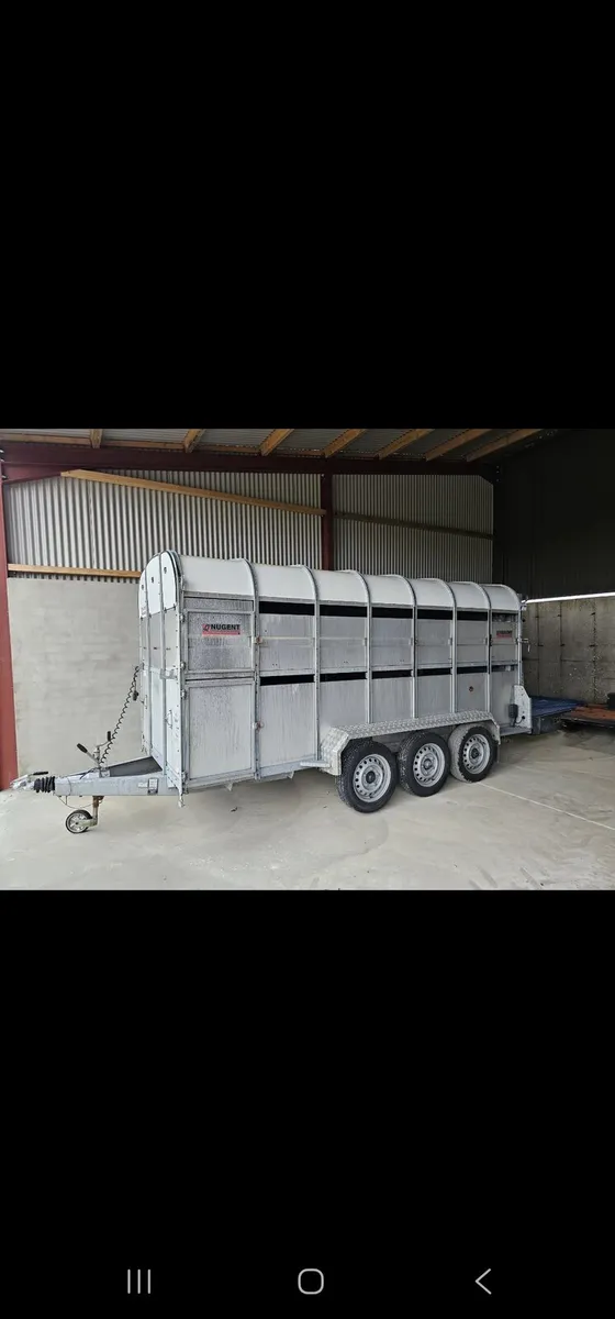14ft Nugent Trailer c/w Sheep Decks - Image 1