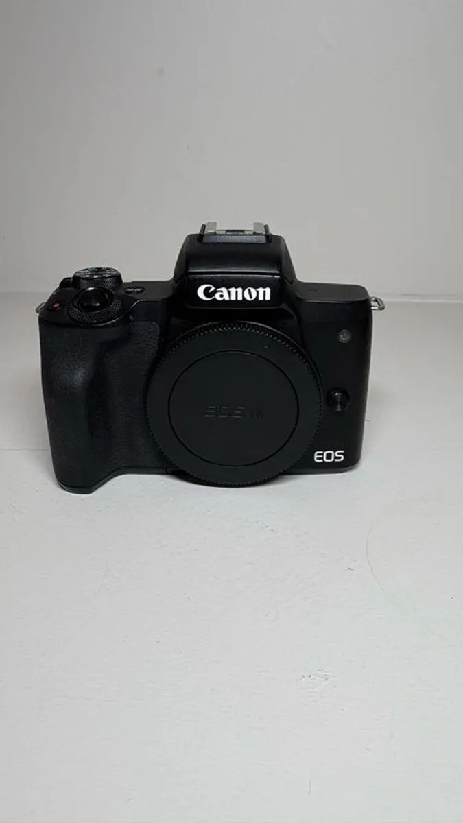 Canon EOS M50 Kit + 22mm Lens + Viltrox Adapter + Extras - Image 1