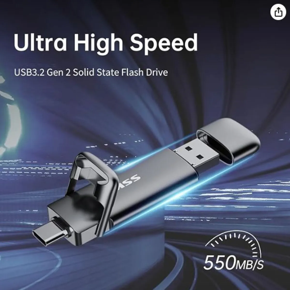 External USB SSD, 256GB, brand NEW - Image 1