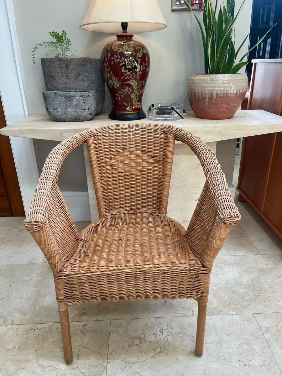 1 x Wicker Chair In Good Condition - Can Deliver - Image 1