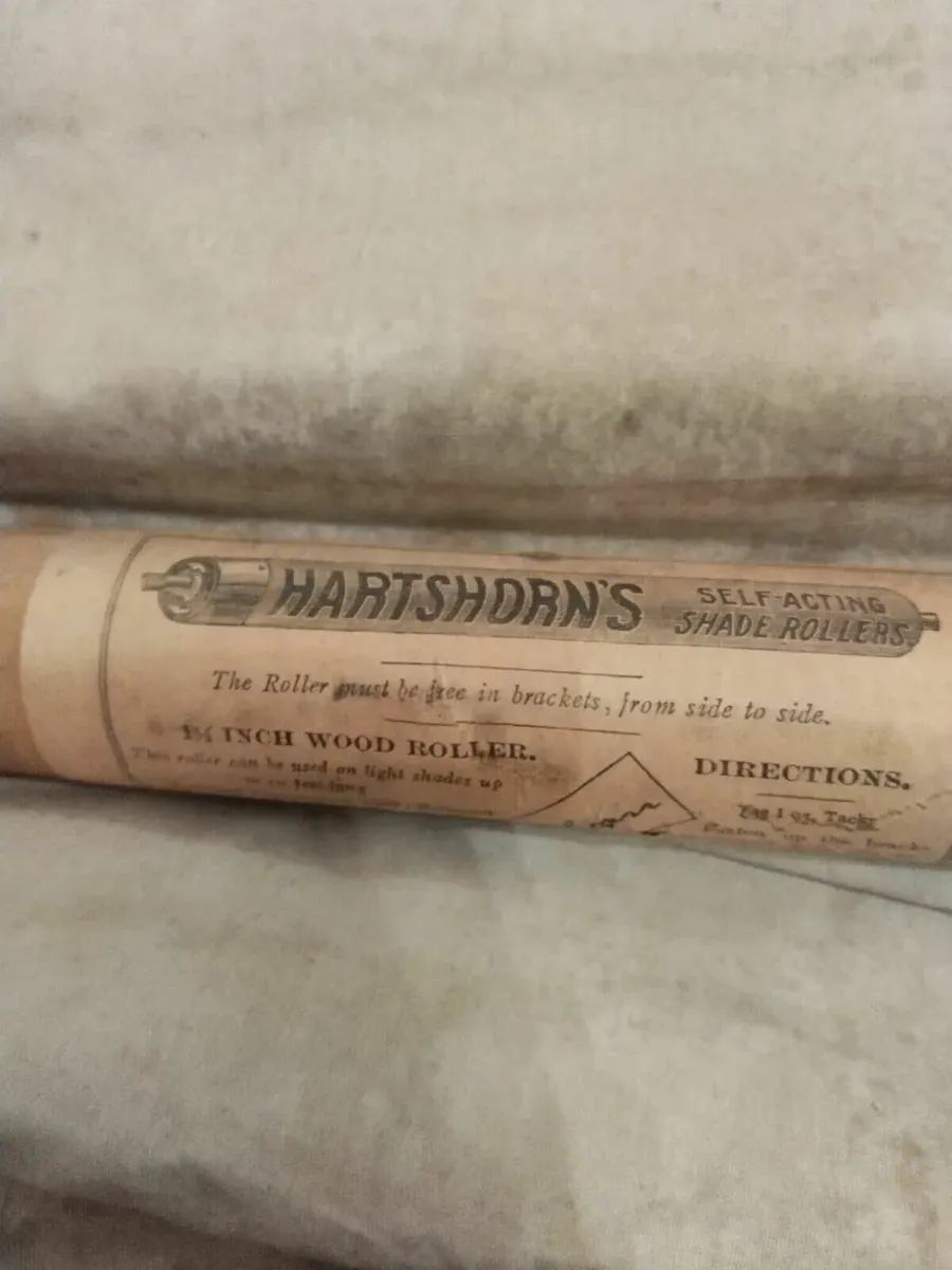 Antique Victorian Shop Window Blind - Image 4