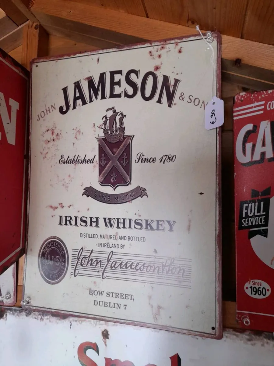Jameson Tin Sign