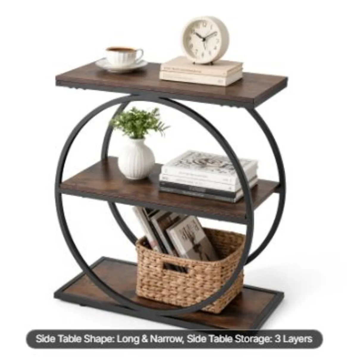End Table, 3-Tier Narrow Side - Image 3