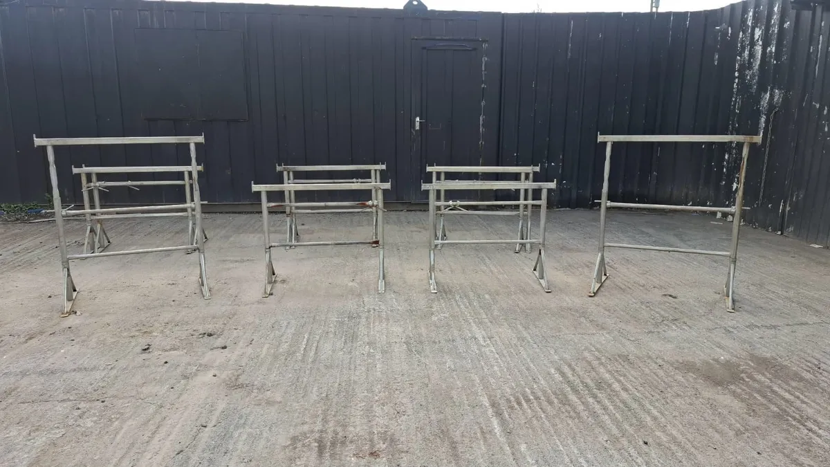 Selection of Metal Trestles – Adjustable Work Supp - Image 2