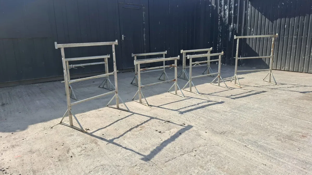 Selection of Metal Trestles – Adjustable Work Supp - Image 1