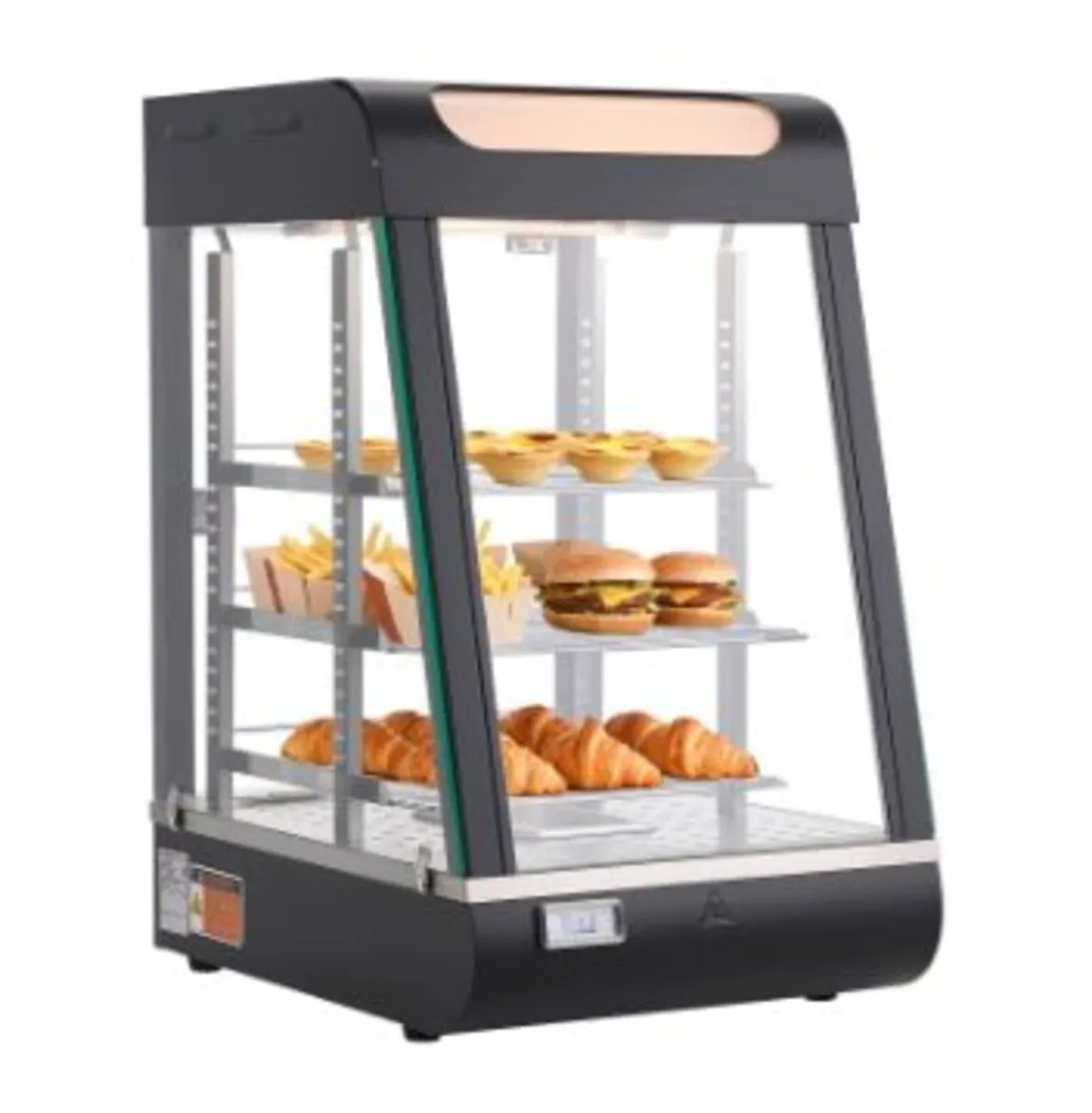3-Tier Commercial Food Warmer Display - Image 1