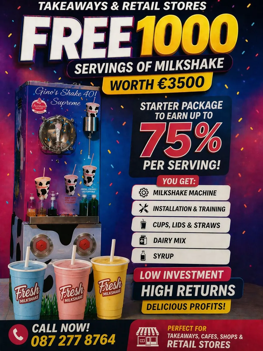 Milkshake machine ** FREE starter package** - Image 1