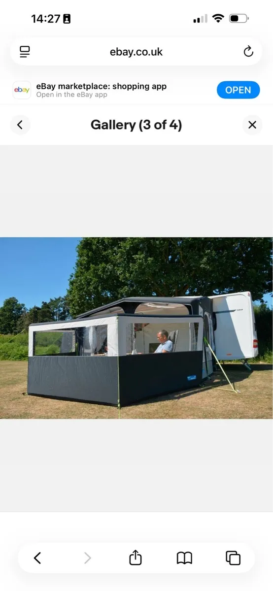 Kampa dometic Air pro wind break 5 panel - Image 2