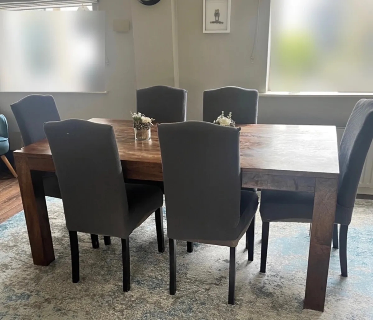 Hard wood table - Image 2