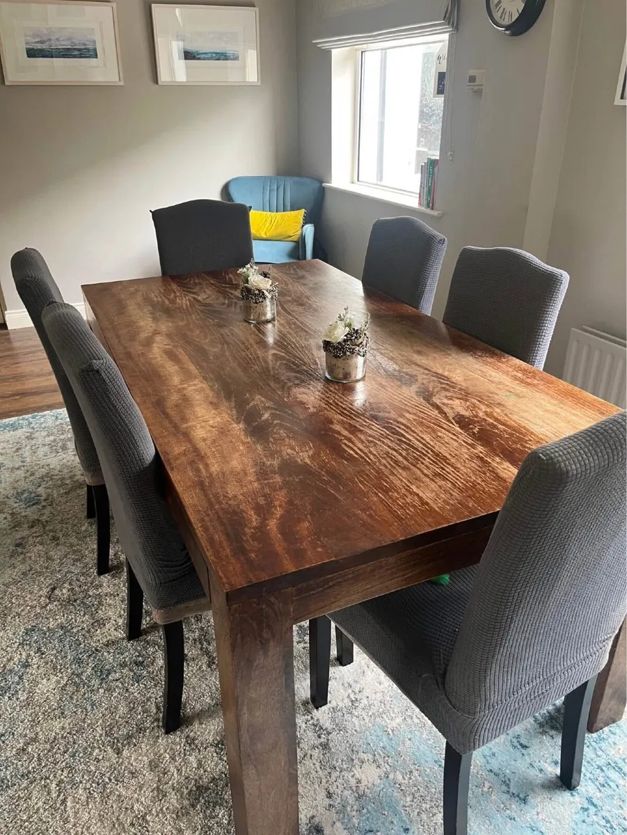 Hard wood table - Image 1