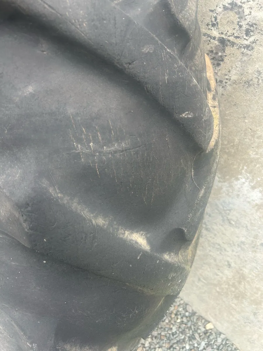 Two tractor tyres and tubes 16.9.28 - Image 3