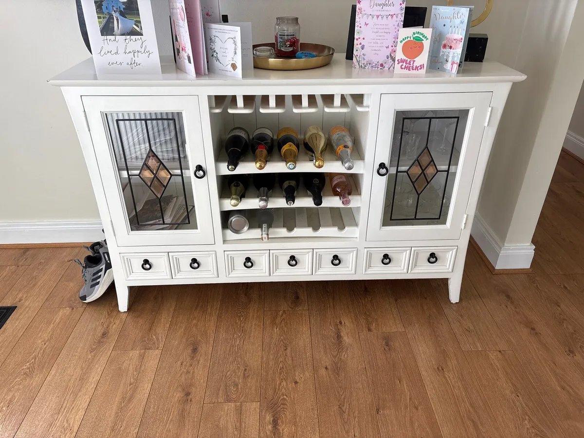 White Console Table Excellent Quality - Image 1