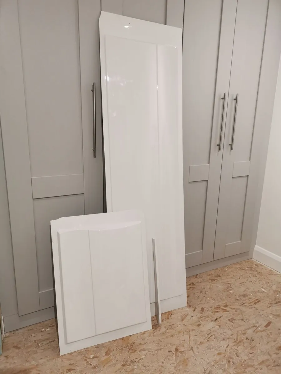 White bath panel set (front and end panels)