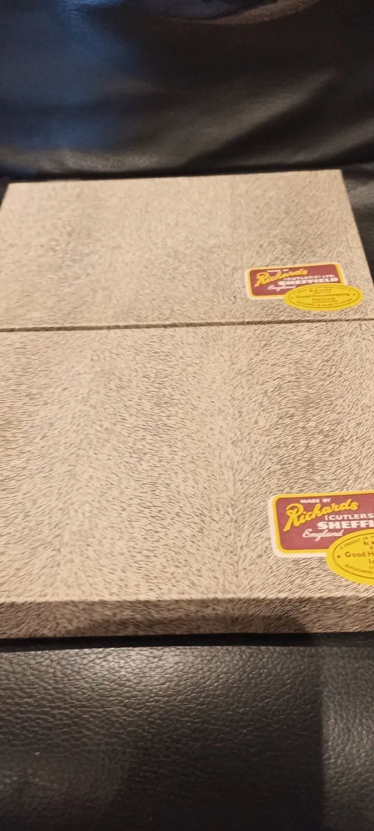 Set of Sheffield Steel Steak Knives and Forks - Image 1