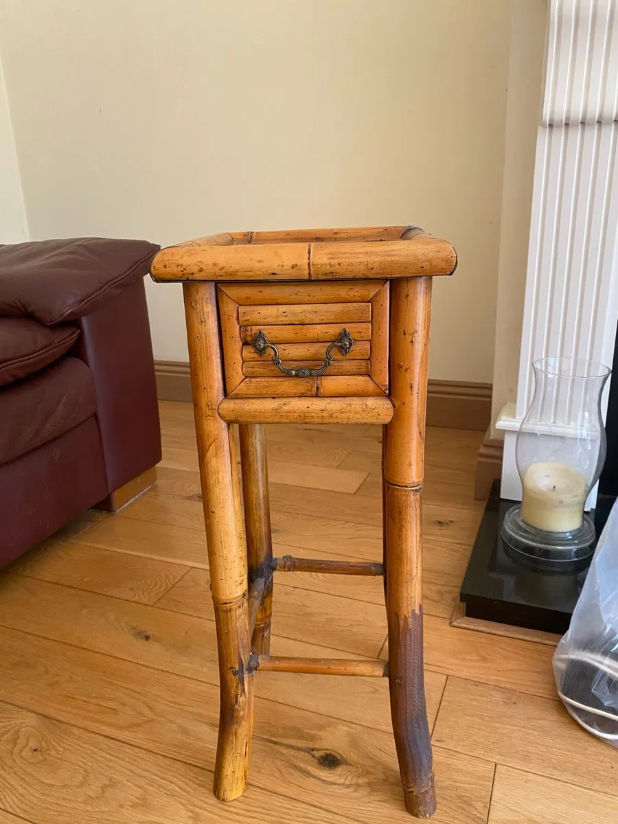 Bamboo side table
