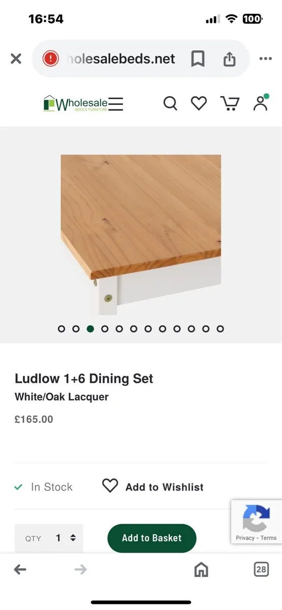 DINING TABLRS X 4 NO CHAIRS - Image 2